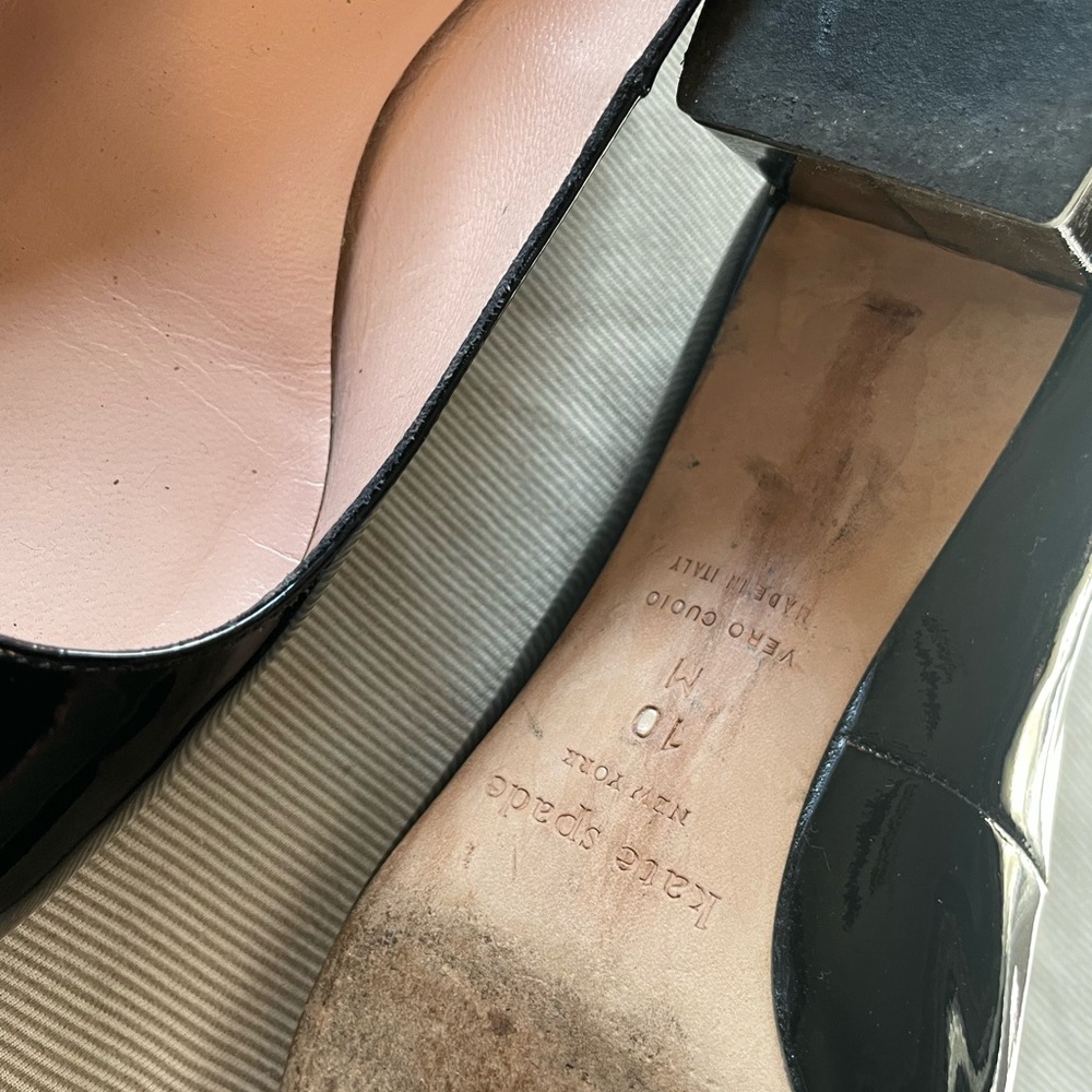 Kate Spade Black patent leather heels